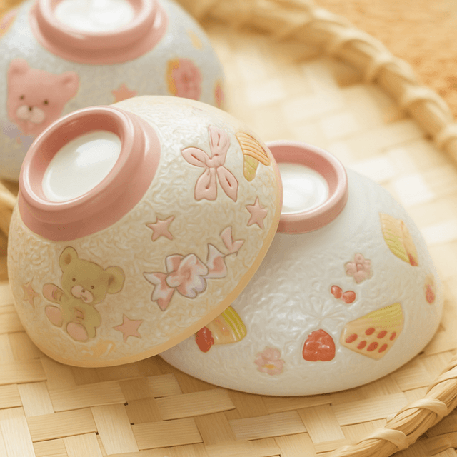 茶碗 可愛い柄の子ども用茶碗