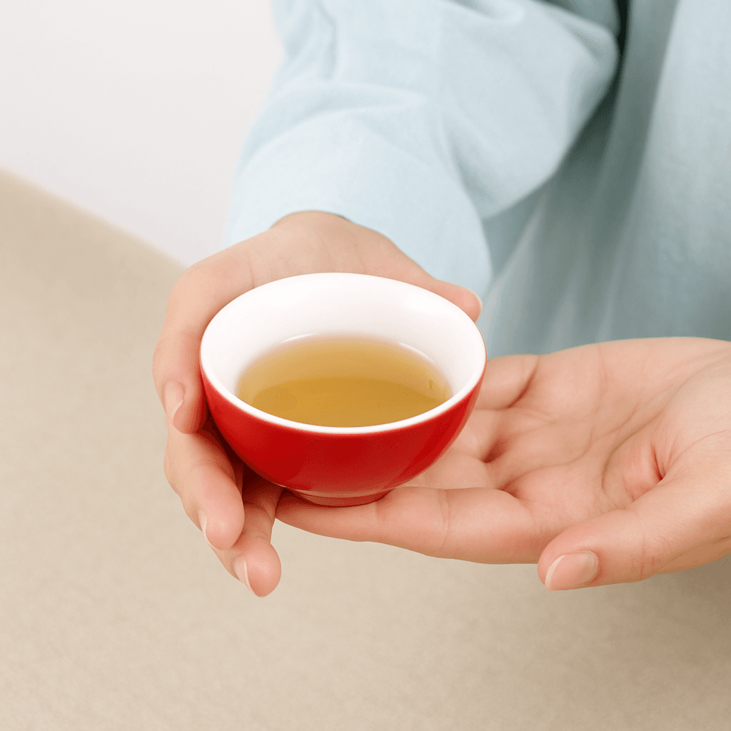 茶碗 彩り釉薬仕上げ小ぶり湯呑み茶碗