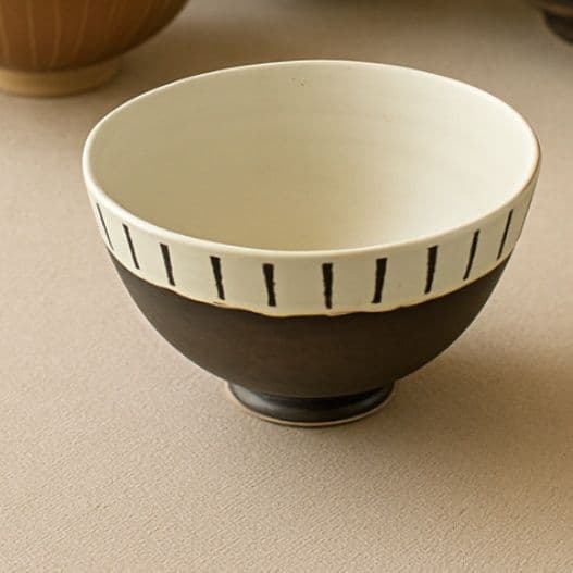 茶碗 和モダン模様のご飯茶碗