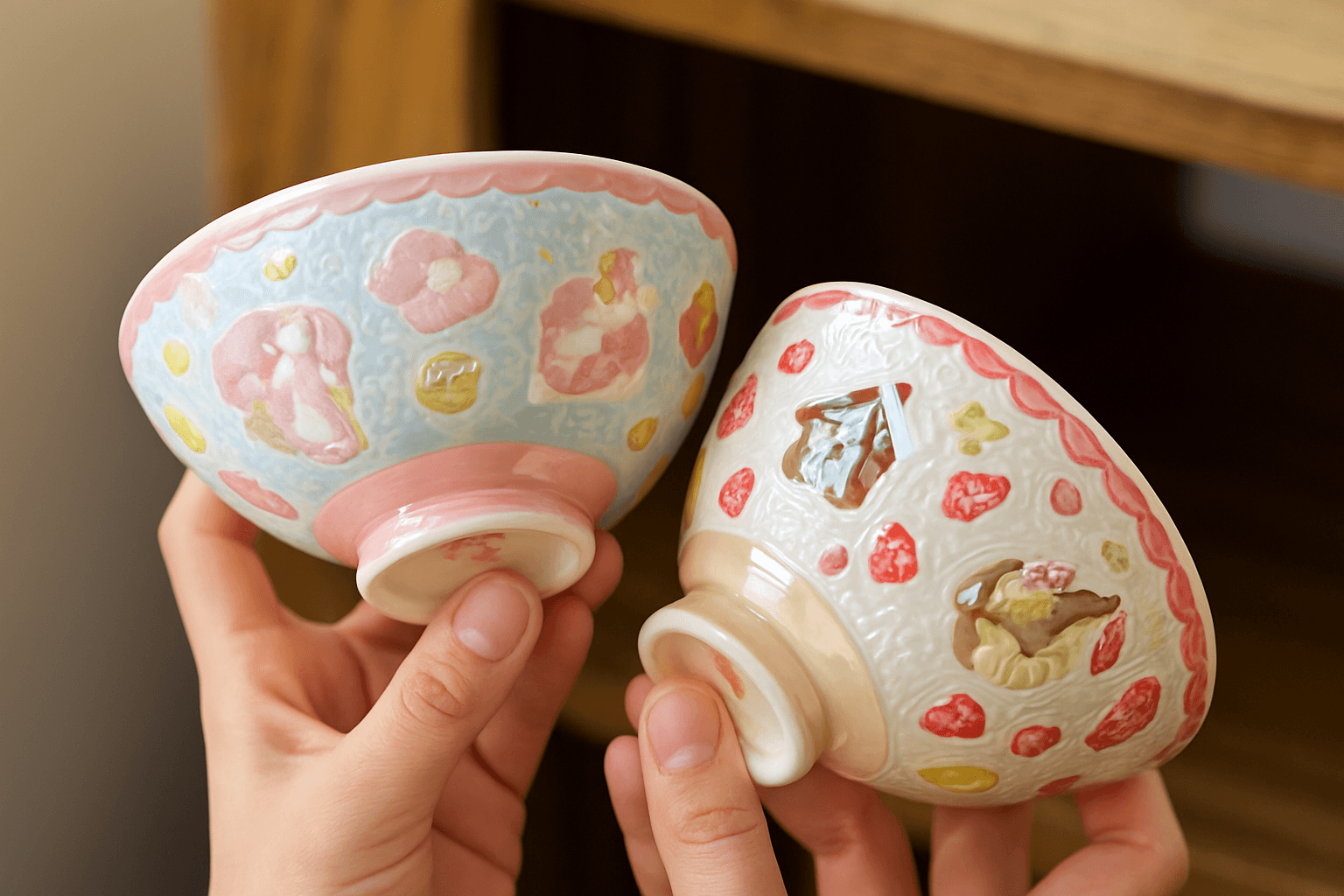 茶碗 可愛い柄の子ども用茶碗