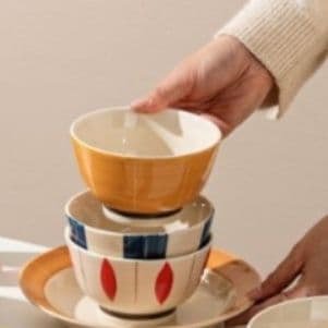 茶碗 北欧風モダンデザイン茶碗