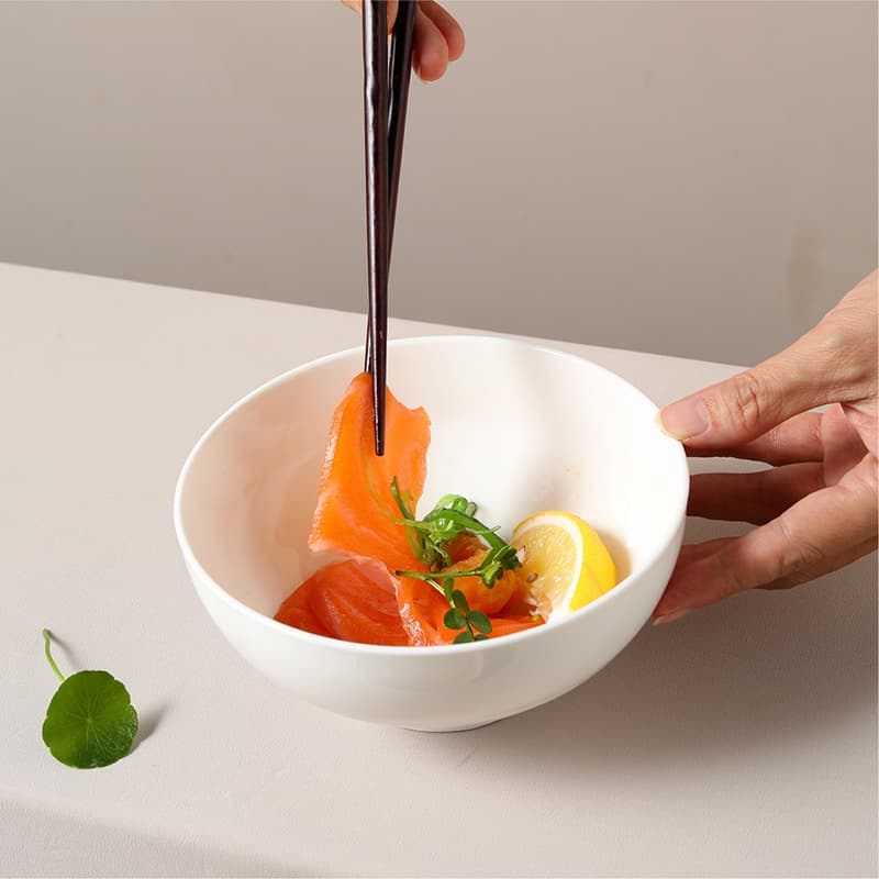 茶碗 洋風スタイル高台付き丸型茶碗