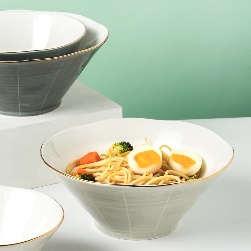 茶碗 金縁どんぶり茶碗