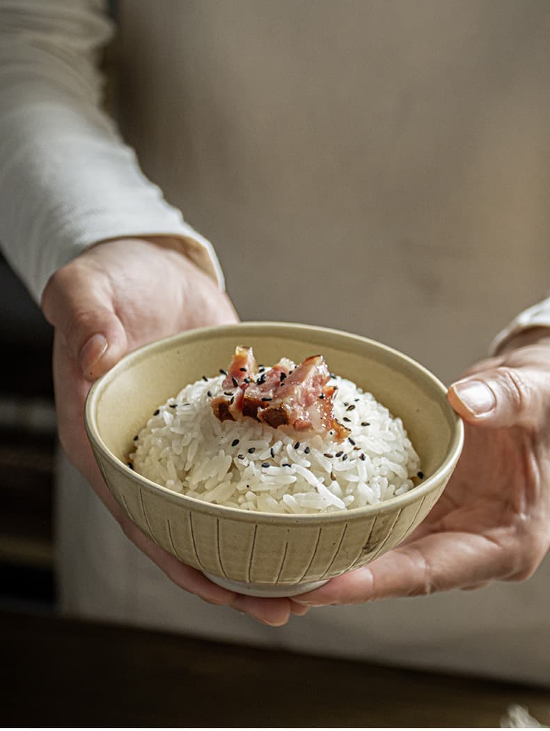 茶碗 模様が美しい手描き風ご飯茶碗