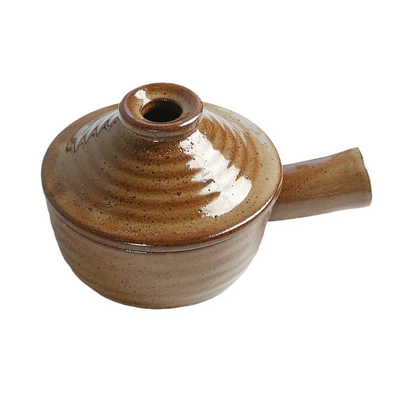 茶碗 蓋付き取っ手付き土鍋風茶碗